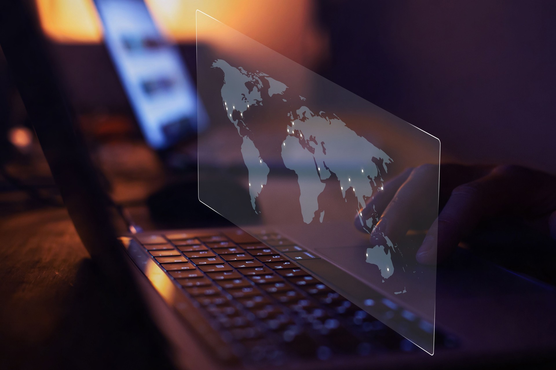 dots on the map, sales report by geolocation
